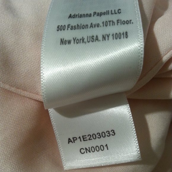 ADRIANNA PAPELL Flounce Hem Lace Dress In Blush - Picture 4 of 5